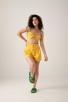 Cropped Talita - Amarelo - comprar online