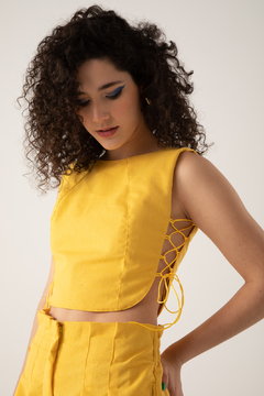 Cropped Malu - Amarelo - comprar online