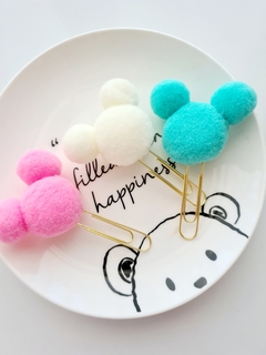 CLIPS MICKEY POMPOM