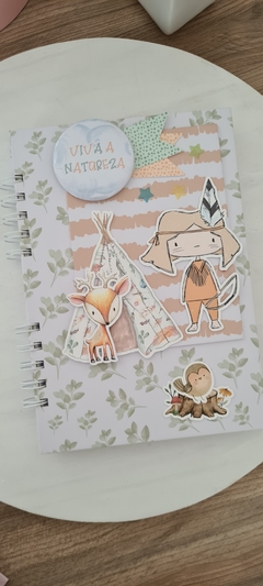 CADERNO SCRAP LUNA NATUREZA