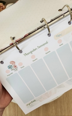 FICHARIO PLANNER FLORES - gente que ama papelaria