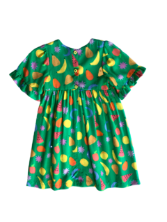 Vestido Verde de Frutas - comprar online