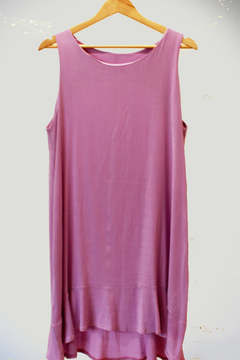 Vestido Liso S/Manga - comprar online