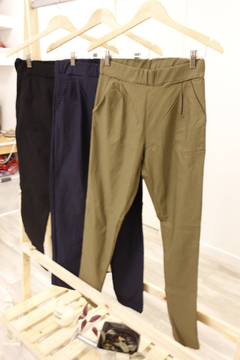 Pantalon Chupin Garbadina Ona con elastico en la cintura