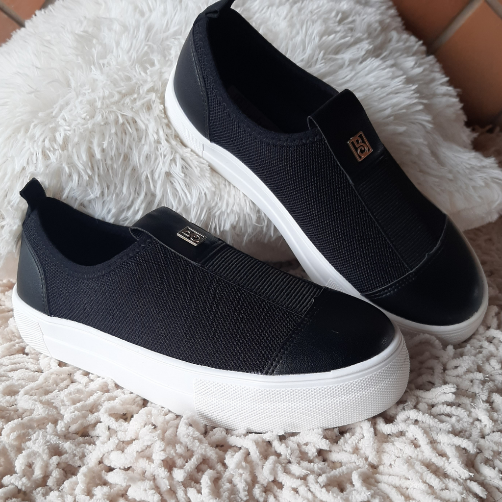 Slip on 2024 bebece preto