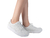 Tênis Feminino Dakota Casual Conforto Flatform Branco Couro - na internet