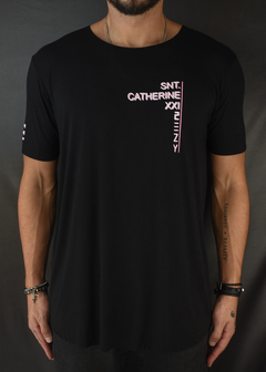 Camiseta Drop - Snt. Catherine Black n Pink