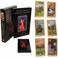 Tarô e livro o caminho sagrado das cartas ciganas - 36 cartas