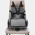 Mochila/bolso maternal Booster c/silla para bebés - Gris y marrón - comprar online