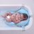 Imagem do Almofada de Banho Para Bebê Azul Origami - Pimpolho