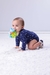 Brinquedo/Chocalho Bichinho Mordedor Azul/Elefante- Pimpolho - Lilifish Baby & Kids - Loja Online de Produtos Para Bebê e Criança