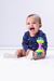 Chocalho Halter Unissex Pimpolho Azul/Verde/Laranja - Lilifish Baby & Kids - Loja Online de Produtos Para Bebê e Criança