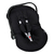 Capa Bebê Conforto C/ Protetor de Cinto Preto-Batistela Baby