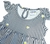 Vestido Bebê Listrado Preto / Branco P - Fakini - Lilifish Baby & Kids - Loja Online de Produtos Para Bebê e Criança