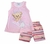 Conjunto Infantil Menina Regata Rosa Tamanho 1-Fakini Forfun