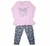 Conjunto Bebê Menina Longo com Legging Gatos Rosa - Ralakids - comprar online