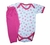 Conjunto Body Bebê Curto Corações + Calça Pink - Bruno Baby - Lilifish Baby & Kids - Loja Online de Produtos Para Bebê e Criança