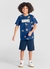 Conjunto Infantil Menino Camiseta e Bermuda Azul - Brandili - comprar online