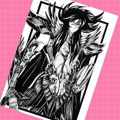 Poster A4 Hades Saint Seiya