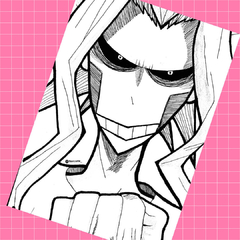 Poster A4 All Might (Toshinori) - comprar online