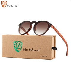 ÓCULOS DE SOL FEMININO HU WOOD BAMBOO SEM ARO POLARIZADO - REF. GR8056