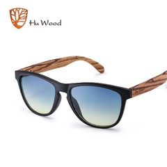 ÓCULOS DE SOL UNISSEX HU WOOD BAMBOO LENTES GRADIENTES POLARIZADO - REF. GR8012