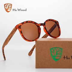 ÓCULOS DE SOL FEMININO HU WOOD BAMBOO POLARIZADO - REF. GR8035