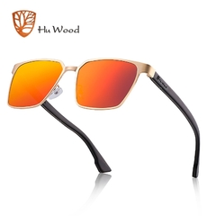 ÓCULOS DE SOL UNISSEX HU WOOD AÇO INOXIDÁVEL POLARIZADO - REF. GR8037 - comprar online