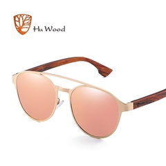 ÓCULOS DE SOL UNISSEX HU WOOD AÇO INOXIDÁVEL POLARIZADO - REF. GR8041 - comprar online