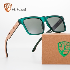 ÓCULOS DE SOL MASCULINO HU WOOD BAMBOO POLARIZADO - REF. GR8029