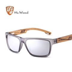 ÓCULOS DE SOL MASCULINO HU WOOD BAMBOO ZEBRA SPORT POLARIZADO - REF. GR8016 - Hu Wood Store - Óculos de sol