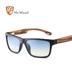 ÓCULOS DE SOL MASCULINO HU WOOD BAMBOO ZEBRA SPORT POLARIZADO - REF. GR8016 - loja online