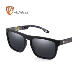 ÓCULOS DE SOL MASCULINO HU WOOD BAMBOO POLARIZADO - REF. GR8002-1 - loja online