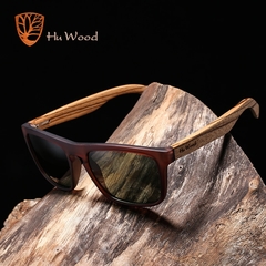 ÓCULOS DE SOL UNISSEX HU WOOD BAMBOO POLARIZADO - REF. GR8002 - comprar online