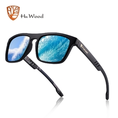 ÓCULOS DE SOL MASCULINO HU WOOD BAMBOO POLARIZADO - REF. GR8002-1