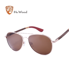 ÓCULOS DE SOL FEMININO HU WOOD AÇO INOXIDÁVEL POLARIZADO - REF. GR8001 - loja online