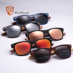 ÓCULOS DE SOL FEMININO HU WOOD CASUAL BAMBOO POLARIZADO - REF. GR8004 - comprar online