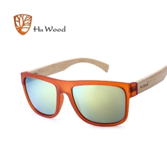 ÓCULOS DE SOL MASCULINO HU WOOD BAMBOO NATURAL POLARIZADO - REF. GR8010