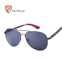 ÓCULOS DE SOL FEMININO HU WOOD AÇO INOXIDÁVEL POLARIZADO - REF. GR8001