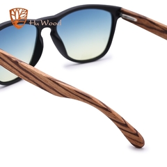 ÓCULOS DE SOL UNISSEX HU WOOD BAMBOO LENTES GRADIENTES POLARIZADO - REF. GR8012 - comprar online