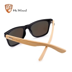 ÓCULOS DE SOL UNISSEX HU WOOD CASUAL BAMBOO POLARIZADO - REF. GR8004-1