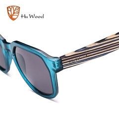 ÓCULOS DE SOL UNISSEX HU WOOD BAMBOO POLARIZADO - REF. GR8014