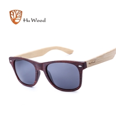 ÓCULOS DE SOL FEMININO HU WOOD CASUAL BAMBOO POLARIZADO - REF. GR8004 na internet