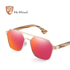 ÓCULOS DE SOL UNISSEX HU WOOD AÇO INOXIDÁVEL POLARIZADO - REF. GR8039 - comprar online