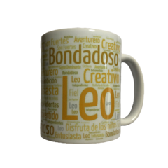 TAZA ESTAMPADA SIGNOS - tienda online