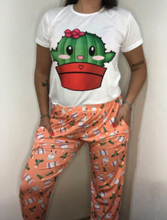 Pijama estampado Cactus