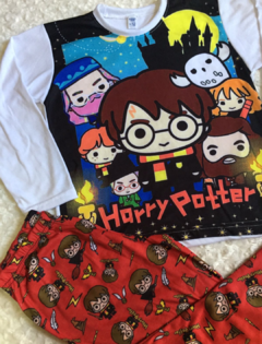 Pijama estampado niños HARRY POTTER mangas largas