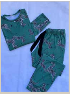 Pijama Estampado infantil CEBRAS - comprar online