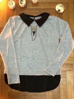 Sweater de Lanilla con Cuello