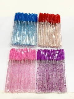 cepillitos con glitters para extensiones *50un. - comprar online